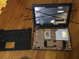 Корпуса Корпуса ^/--/^ нижняя половина корпуса  ноутбука ASUS X /--/ 553 ^_^^^ нижня половина корпусу ноутбука ASUS X /--/ 553 - фото фото фото