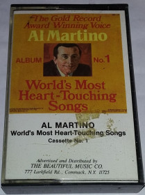 Касети Кассеты ^/--/^ AL MARTINO World&amp;apos;s Most Heart - Touching Songs. Cassette US ^_^^^ AL MARTINO World&Apos;s Most Heart - Touching Songs. Cassette US - фото фото фото