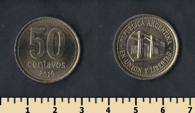 Аргентина Аргентина ^/--/^ Аргентина 50 сентаво 2010 ^_^^^ Аргентина 50 Сентаво 2010 - фото фото фото