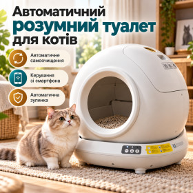 Інші товари для тварин Другие товары для животных ^/--/^ Розумний котячий лоток   (TOICAT-8900)   (Додаток APP, WiFi, Bluetooth) - фото фото фото