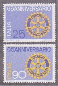 Італія, Ватикан Италия, Ватикан ^/--/^ Италия 1970 ROTARY INTERNATIONAL CLUB РОТАРИ ИНТЕРНЄШИНАЛ КЛУБ 65 ЛЕТ ЮБИЛЕЙ ЭМБЛЕМА Mi.1321-2** MNH ^_^^^ Италия 1970 ROTARY INTERNATIONAL CLUB РОТАРЫ ИНТЕРНЕШИНАЛ КЛУБ 65 ЛЕТ ЮБИЛЕЙ ЭМБЛЕМА Mi.1321-2** MNH - фото фото фото