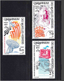 Освоєння космосу Освоение космоса ^/--/^ Космос . Новые Гебриды 1976 г  MNH -  RF ^_^^^ Нові Гебриди 1976 MNH - фото фото фото
