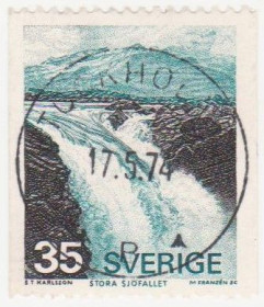 Скандинавія Скандинавия ^/--/^ Швеция 1974 г. № 846 гашеная ^_^^^ Швеція 1974 р. No 846 гашена - фото фото фото