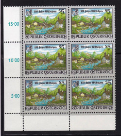 Інші країни Другие страны ^/--/^ Австрия 1989 г MNH  - архитектура - шестиблок ^_^^^ 1989 — Австрія — архітектура — шестиблок - фото фото фото