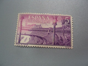 Іспанія Испания ^/--/^ марка Испания 1960 История Корида коррида Арена в Севилье архитектура негаш №2384 ^_^^^ Історія Корида корида Арена в Севільї архітектура негаш No /--/ 2384 - фото фото фото