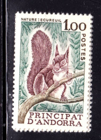 Фауна Фауна ^/--/^ NM Фауна  Андорра 1978 г MNH - белка ^_^^^ NM Фауна Андорра 1978 MNH - білка - фото фото фото