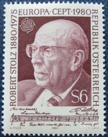 Австрія Австрия ^/--/^ Австрия 1980 Европа CEPT музыка Штольц Mi 1652 MNH ^_^^^ 1980 Європа CEPT музика Штольц Mi 1652 MNH - фото фото фото
