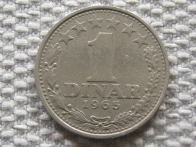 Югославія Югославия ^/--/^ Югославия 1 динар 1965 года #3359 ^_^^^ Югославія 1 динар 1965 року #3359 - фото фото фото