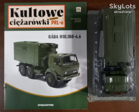 : радянські, російські та українські : советские, российские и украинские ^/--/^ RABA H /--/ 18.188-6,6   (КамАЗ 5320) армейский кунг 1985 /--/ г. - серия Kultowe ciezarowki PRL-u №115    (Польша) ^_^^^ RABA H /--/ 18.188-6,6 (КамАЗ 5320) армійський кунг 1985 /--/ р. - серія Kultowe ciezarowki PRL-u No /--/ 115 (Польща) - фото фото фото