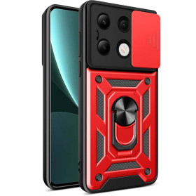 Чохли, бампера Чехлы, бампера ^/--/^ Чохол Fiji Camera Defence для Poco M /--/ 6 Pro бампер із захистом камери та підставкою Red ^_^^^ Чехол Fiji Camera Defence для Poco M /--/ 6 Pro бампер с защитой камеры и подставкой Red - фото фото фото