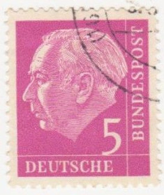 НДР, ФРН ГДР, ФРГ ^/--/^ ФРГ 1954 г. № 69 гашеная ^_^^^ ФРН 1954 р. No 69 гашена - фото фото фото