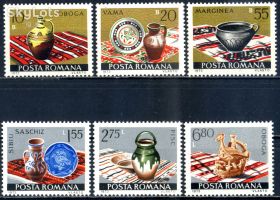 Мистецтво Искусство ^/--/^ Румыния. Керамика (серия)** 1973 г. ^_^^^ Румунія. Кераміка (серія) 1973 - фото фото фото