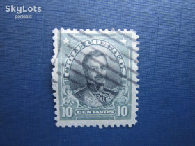 Південна Америка Южная Америка ^/--/^ Марка Чили 1911 стандарт персоналии Рамон Фрейре 10 сентаво гаш ^_^^^ Марка Чилі 1911 стандарт персоналії Рамон Фрейре 10 сентаво гаш - фото фото фото