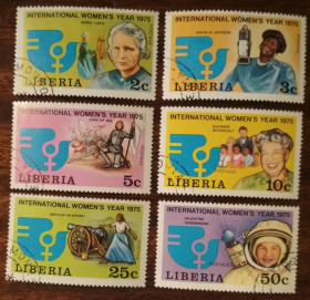 Ліберія Либерия ^/--/^ Либерия Международный женский год 1975 ^_^^^ Міжнародний жіночий рік 1975 - фото фото фото