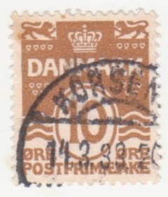 Скандинавія Скандинавия ^/--/^ Дания 1930 г..№ 186 гашеная ^_^^^ Данія 1930 р. No 186 гашена - фото фото фото