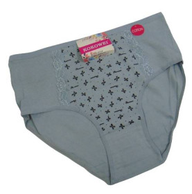 Труси Трусы ^/--/^ Женские трусы рубчик Kokowei 3634 4 /--/ XL серые ^_^^^ Жіночі боягузи рубчик Kokowei 3634 4 /--/ XL сірі - фото фото фото