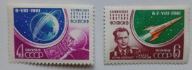 СРСР - СССР - ^/--/^ СССР 1961 Космический корабль-спутник Восток-II, MNH (I) ^_^^^ СРСР 1961 Космічний корабель-супутник Схід-II, MNH (I) - фото фото фото