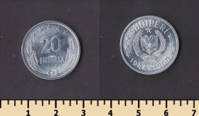 Албанія Албания ^/--/^ Албания 20 киндарка 1969 ^_^^^ Албанія 20 киндарка 1969 - фото фото фото