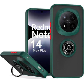 Чохли, бампера Чехлы, бампера ^/--/^ Чохол Fiji Colorframe для Xiaomi Redmi Note 14 Pro Plus 5 /--/ G матовий бампер з кільцем підставкою Green ^_^^^ Чехол Fiji Colorframe для Xiaomi Redmi Note 14 Pro Plus 5 /--/ G матовый бампер с кольцом подставкой Green - фото фото фото