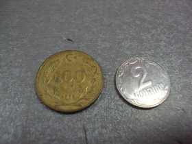 Туреччина Турция ^/--/^ монета турция 100 лир 1989 №9405 ^_^^^ монета Туреччина 100 лір 1989 No /--/ 9405 - фото фото фото