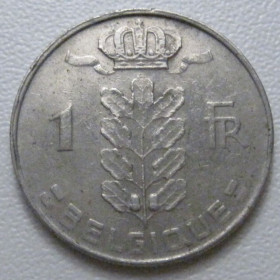 Бельгія Бельгия ^/--/^ Бельгія 1 франк 1973 року Belgique 42645 ^_^^^ Бельгия 1 франк 1973 года Belgique 42645 - фото фото фото