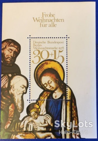 НДР, ФРН ГДР, ФРГ ^/--/^ Западный Берлин 1978 Рождество Mi блок 7 MNH ^_^^^ Західний Берлін 1978 Різдво Mi блок 7 MNH - фото фото фото