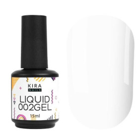 Гель, акрил Гель, акрил ^/--/^ Kira Nails Liquid Gel 002      (молочный), 15 мл ^_^^^ Kira Nails Liquid Gel 002 (молочний), 15 мл - фото фото фото