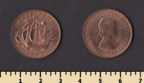 Єлизавета II (після ) Елизавета II (после ) ^/--/^ Великобритания 1/2 пенни 1953 ^_^^^ Велика Британія 1/2 пенні 1953 - фото фото фото