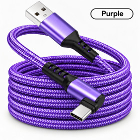 Кабелі Кабели ^/--/^ Кабель USB → Type-C швидка зарядка, плетений, Fast Charge  (20190) ^_^^^ Кабель USB → Type-C быстрая зарядка, плетеный, Fast Charge (20190) - фото фото фото