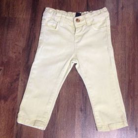 Джинси Джинсы ^/--/^ Джинсы узкие Zara baby желтые,р.74-80,хлопок,Бангладеш ^_^^^ Джинси вузькі Zara baby жовті,р.74-80,бавовна,Бангладеш - фото фото фото
