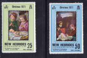 Мистецтво Искусство ^/--/^ NM Новые Гебриды 1971 г MNH - RF ^_^^^ NM Нові Гебриди 1971 р MNH - RF - фото фото фото