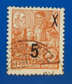 НДР, ФРН ГДР, ФРГ ^/--/^ ГДР 1954 г - Пятилетний план ^_^^^ НДР 1954 р. - П'ятирічний план - фото фото фото