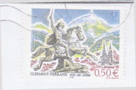 Франція Франция ^/--/^ Франция 2004 ТУРИЗМ РЕГИОНЫ CLERMONT-FERRAND ГОРЫ ПИКИ РЫЦАРЬ КОННЫЙ ВСАДНИК МЕЧ КОНЬ ЛОШАДЬ Mi.3790 ^_^^^ Франція 2004 ТУРИЗМ РЕГІОНИ CLERMONT-FERRAND ГОРИ ПІКИ РИЦАР КІННИЙ ВСАДНИК МЕЧ КІНЬ ЛОШАДЬ Mi.3790 - фото фото фото
