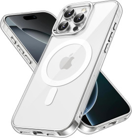 Чохли, бампера Чехлы, бампера ^/--/^ Лот № 15230 Магнітний чохол для iPhone 16 Pro, прозорий ударостійкий чохол-бампер для телефону, стійкий до подряпин, прозора задня панель ^_^^^ Лот No 15230 Магнитный чехол для iPhone 16 Pro, прозрачный ударостойкий чехол-бампер для телефона, устойчивый к царапинам, прозрачная задняя панель - фото фото фото