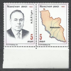 Азербайджан Азербайджан ^/--/^ Азербайджан локал Нахичевань 1993 Алиев карта Нахичевани 2 /--/ м. ^_^^^ Азербайджан локал Нахічевань 1993 Алієв карта Нахічевані 2 /--/ м. - фото фото фото