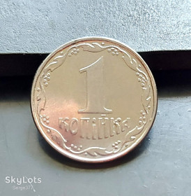 Обігові Обиходные ^/--/^ MN Україна 1 копійка 2008 р., 2 /--/ ВА ^_^^^ MN Украина 1 копейка 2008 г. - фото фото фото