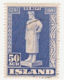 Ісландія Исландия ^/--/^ Исландия 1941 г № 225 гашеная ^_^^^ Ісландія 1941 р. No 225 гашена - фото фото фото