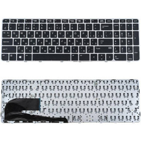Клавіатури Клавиатуры ^/--/^ Клавиатура для ноутбука HP (EliteBook: 850 G /--/ 4) rus, black, без джойстика, silver frame ^_^^^ Клавіатура для ноутбука HP (EliteBook: 850 G /--/ 4) rus, black, без джойстика, silver frame - фото фото фото