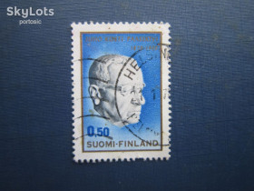 Скандинавія Скандинавия ^/--/^ Марка Фінляндія 1970 Ю́хо Ку́сти Па́асикиви гаш ^_^^^ Марка Финляндия 1970 Ю́хо Ку́сты Па́асикивы гаш - фото фото фото