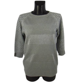 Кофти Кофты ^/--/^ Джемпер с люрексом Rosalie 4080 44-48 серый ^_^^^ Джемпер з люрексом Rosalie 4080 44-48 сірий - фото фото фото