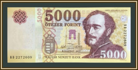 Угорщина Венгрия ^/--/^ Венгрия 5000 форинтов 2017 P-205 (205 /--/ b) UNC ^_^^^ Угорщина 5000 форинтів 2017 P-205 (205 /--/ b) UNC - фото фото фото