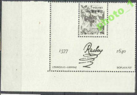 Польща Польша ^/--/^ Польша 1977 живопись Рубенс чернодрук бл. ^_^^^ Польща 1977 живопис Рубенс чорнодрук бл. - фото фото фото