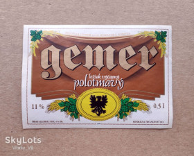 Етикетки Этикетки ^/--/^ Gemer polotmavy. Rimavska Sobota. Этикетка пивная. Словакия. ^_^^^ Gemer polotmavy. Rimavska Sobota. Етикетка пивна. Словаччина. - фото фото фото