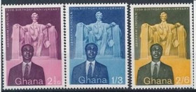 Інше Другое ^/--/^ Гана 150 лет со дня рождения Авраама Линкольна 1959 ^_^^^ Гана 150 років від дня народження Авраама Лінкольна 1959 - фото фото фото