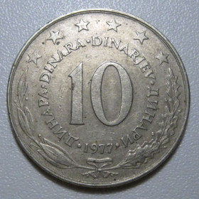 Югославія Югославия ^/--/^ Югославія 10 динарів 1977 року #6 /--/ П /--/ 88 ^_^^^ Югославия 10 динаров 1977 года #6 /--/ П /--/ 88 - фото фото фото