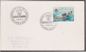 Європа Европа ^/--/^ Испания 1975 СПОРТ СОРЕВНОВАНИЯ ВОДНЫЕ ВИДЫ ПЛАВАНИЕ ИСТОРИЯ ПОЧТА ПОЧТОВЫЙ ДОКУМЕНТ СГ ^_^^^ Іспанія 1975 СПОРТ ЗІРІВНЕННЯ ВОДНІ ВИДИ ПЛАВАННЯ ІСТОРІЯ ПОШТА ПОШТОВИЙ ДОКУМЕНТ ЗГ - фото фото фото