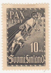 Скандинавія Скандинавия ^/--/^ Финляндия 1947 г. № 345 * ^_^^^ Фінляндія 1947 р. No 345* - фото фото фото