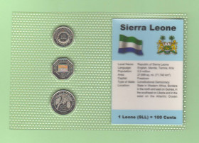 Сьєрра-Леоне Сьерра-Леоне ^/--/^ Набор монет Сьерра-Леоне 1996 год 10, 50, 100 леоне пластик блистер запайка набір Сьєрра-Леоне ^_^^^ Набор монет Сьерра-Леоне 1996 год 10, 50, 100 леоне пластик блистер запайка набор Сьерра-Леоне - фото фото фото