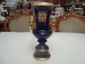 Кухонне начиння, посуд, столове срібло Кухонная утварь, посуда, столовое серебро ^/--/^ ВАЗА Кобальт Позолота Фарфор Германия №2 ^_^^^ ВАЗА Кобальт Позолота Фарфор Німеччина No /--/ 2 - фото фото фото