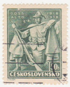 Чехословаччина Чехословакия ^/--/^ Чехословакия  1938 г № 386 гашеная ^_^^^ Чехословаччина 1938 р. No 386 гашена - фото фото фото